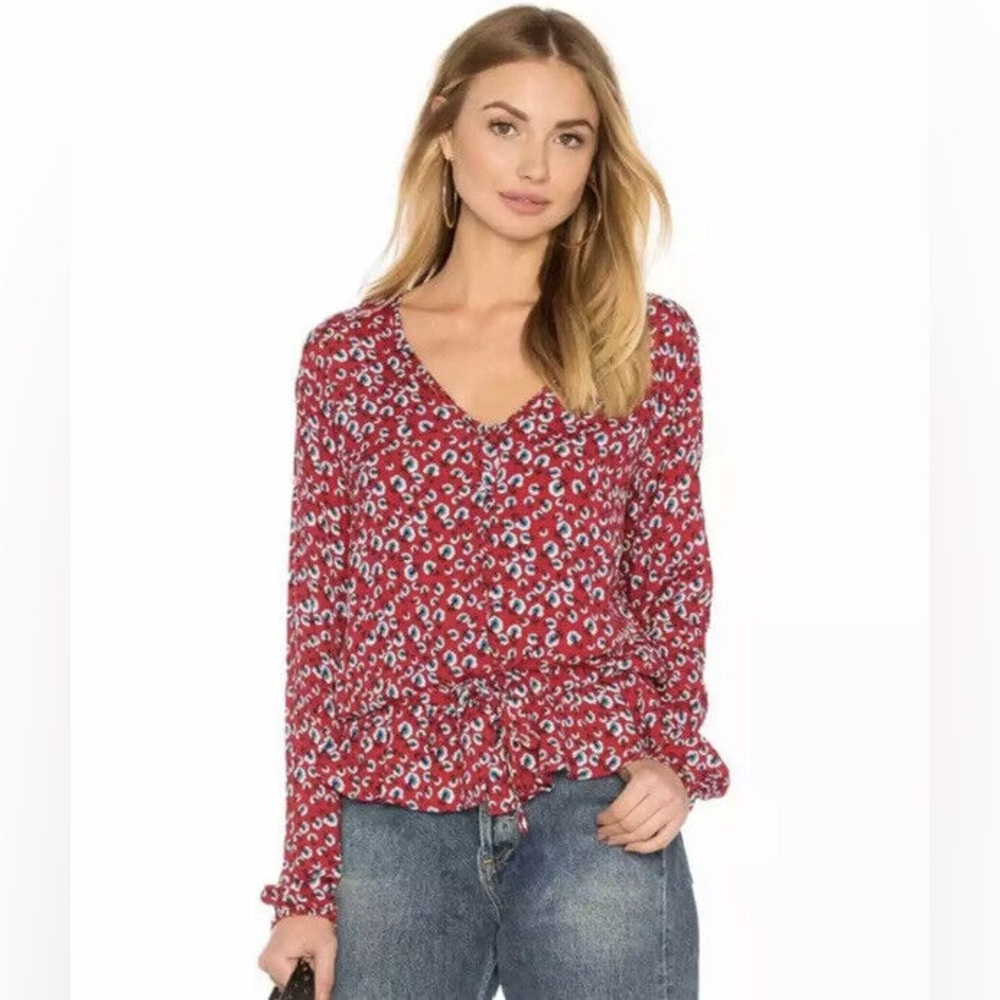 Rails Beaux Top in Red Floral
